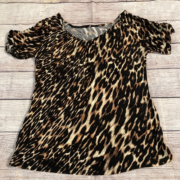 Jennifer Lopez Tops - Jennifer Lopez Leopard Print Top
